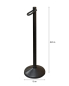 Preview: Plastic holder for marking hemispheres, black