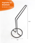 Preview: Holder for marking discs made of metal wire, black