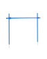Preview: Hurdle set with slalom pole ø 25 mm, 100 cm