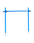 Preview: Hurdle set with slalom poles 100 cm, ø 32 mm