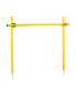 Preview: Hurdle set with slalom poles 100 cm, ø 32 mm