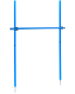 Preview: Hurdle set with slalom poles 180 cm, ø 32 mm