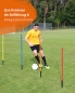 Preview: Tilting base made of shatter-proof plastic – with ground spike & metal joint – for poles ø25mm