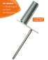 Preview: Tilting foot made of metal for poles with ø 25 mm