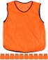 Preview: 11 x Training Bibs for Adults with Carrying Holder, orange