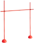 Preview: X-foot hurdle set with poles ø 25 mm, 100 cm or 180 cm high