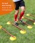 Preview: Mini hurdles set of 5 with 100 cm poles, troughs & poles in 4 colors, Cavaletti