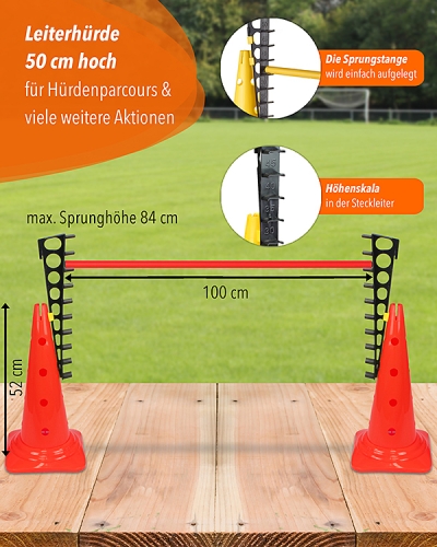 Preview: Ladder hurdle for hurdles up to 84 cm high