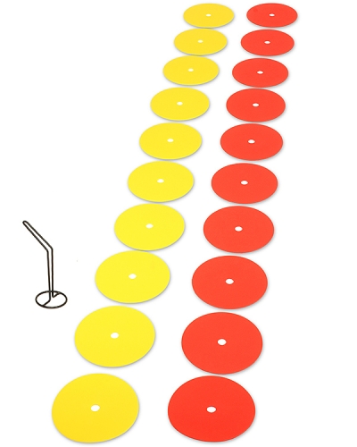 20 Marker Discs with Carrying Holder