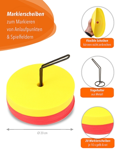 Preview: 20 Marker Discs with Carrying Holder