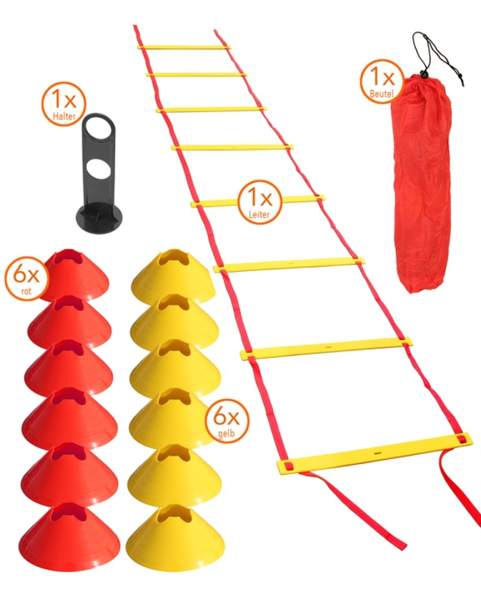 Preview: Coordination set, 12 marking troughs and 4 m coordination ladder