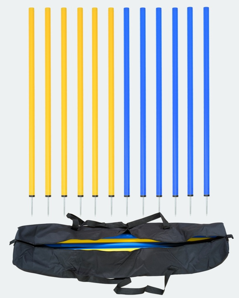 Slalom Pole set, 12 pieces - 100 cm