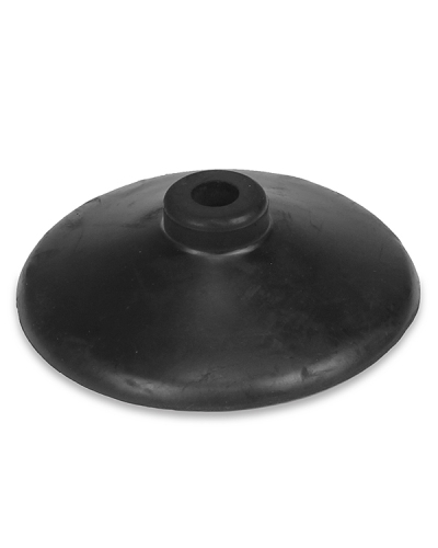 Disc base made of hard rubber for poles with ø 25 mm