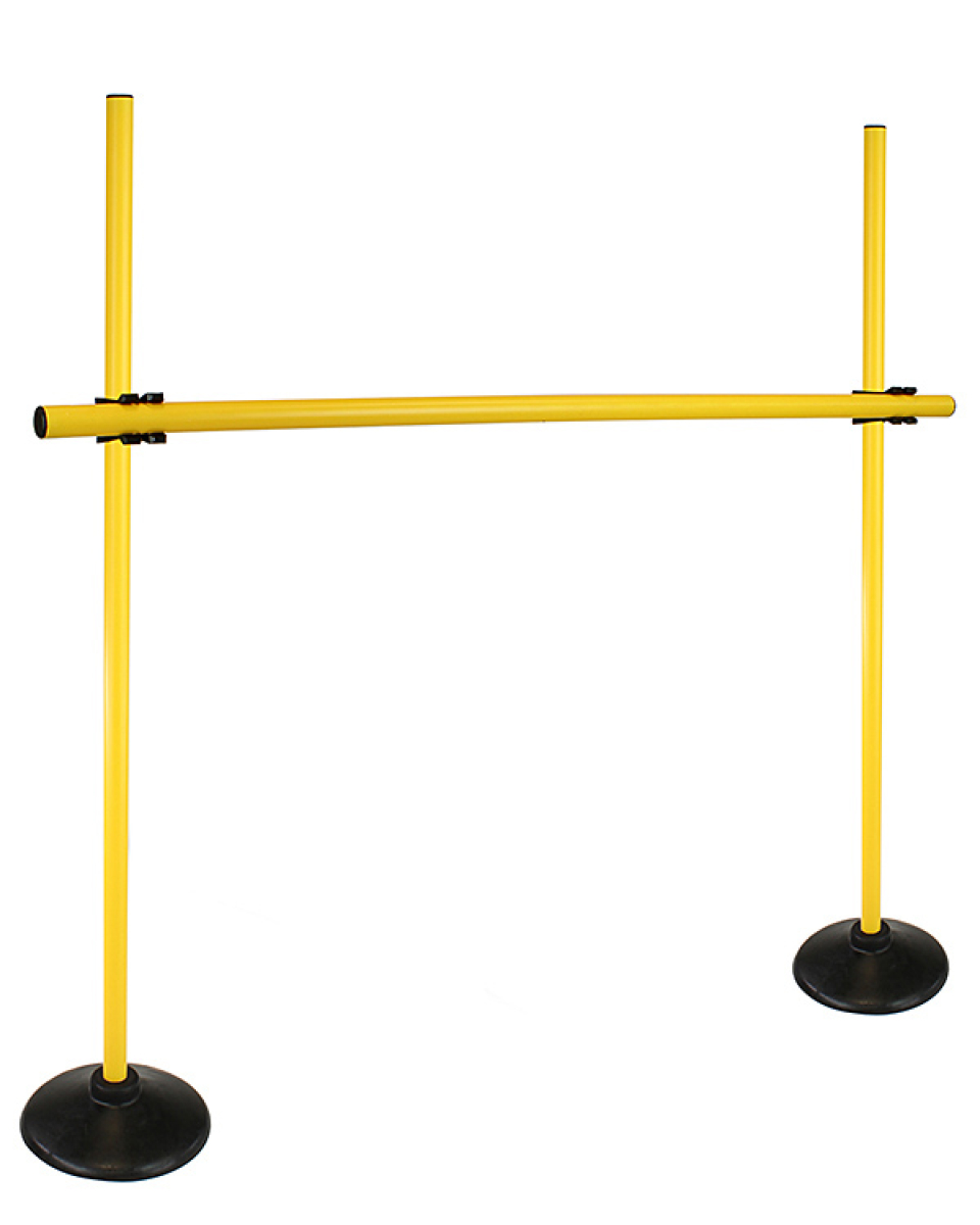 Preview: Disc foot hurdle set with poles ø 25 mm, 100 cm or 180 cm high
