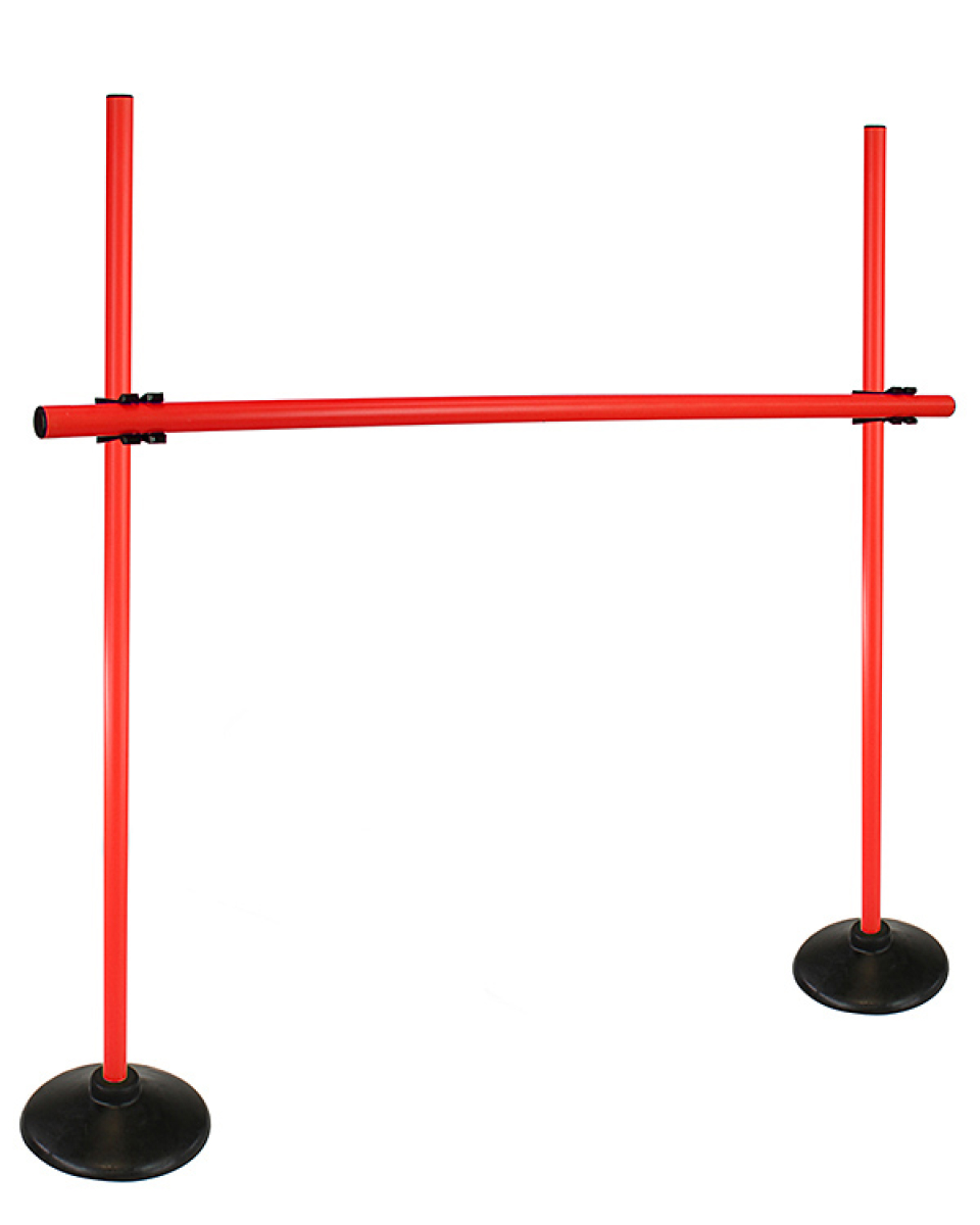 Preview: Disc foot hurdle set with poles ø 25 mm, 100 cm or 180 cm high