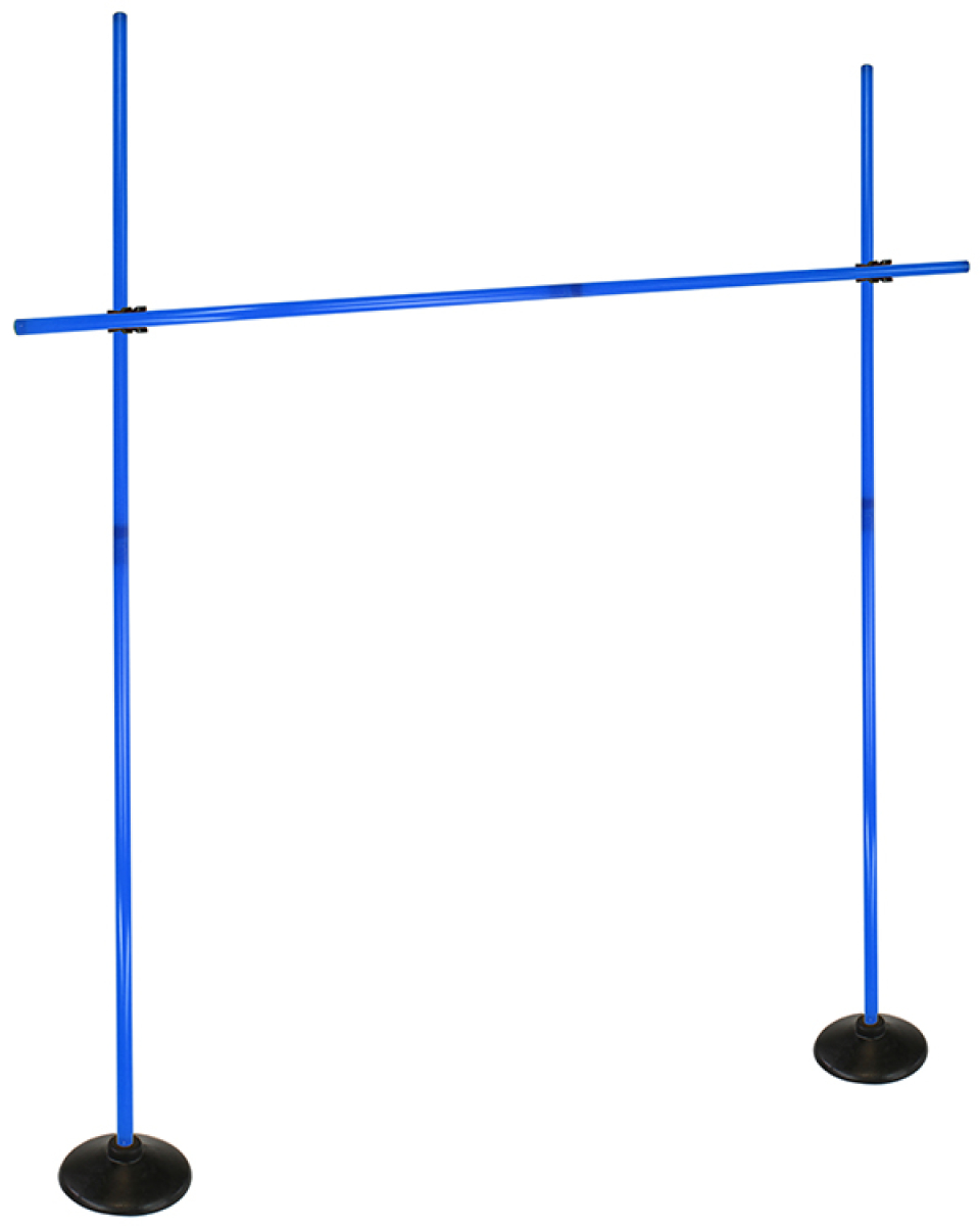 Disc foot hurdle set with poles ø 25 mm, 100 cm or 180 cm high