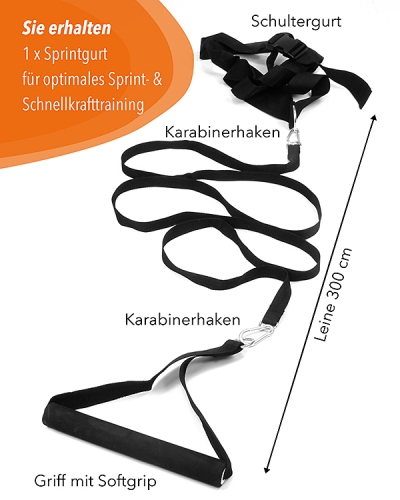 Sprintgurt mit Bauchgurt
