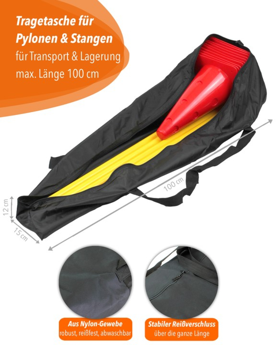 Preview: Bag for 5 x cone hurdle 30, black