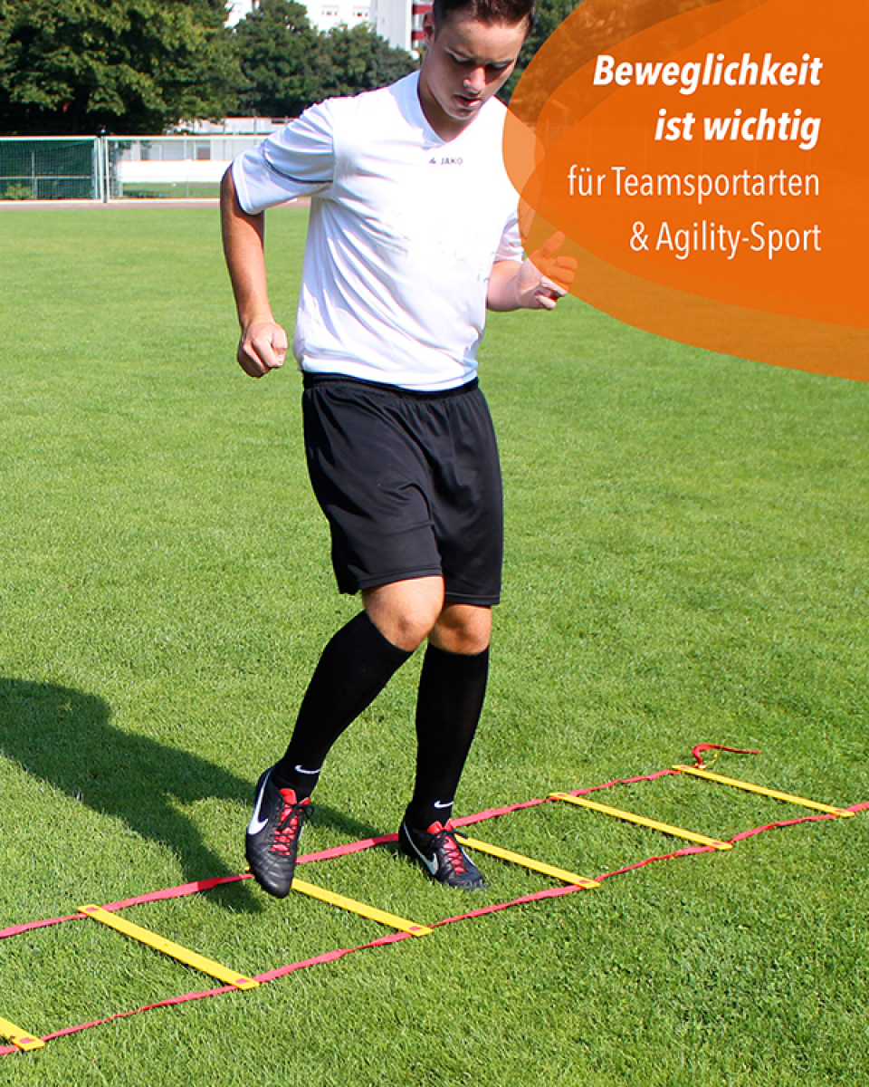 Preview: Coordination-Set with coordination ladder, marker plates, jump hurdles & bag