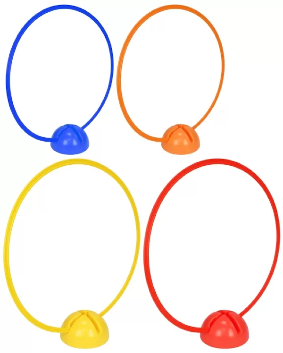 X-foot with ring 70 made of plastic, 4 colors