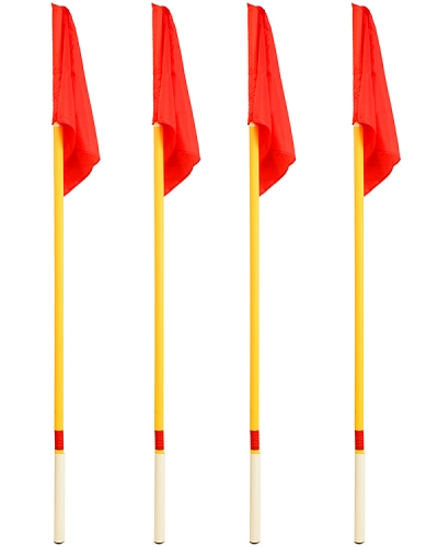 4 x Flexible corner flags with tilting joint
