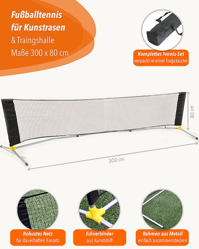 Preview: Portable football tennis for hard court & artificial turf