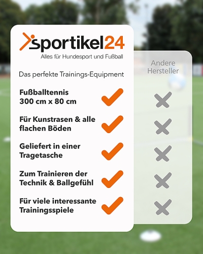 Preview: Portable football tennis for hard court & artificial turf
