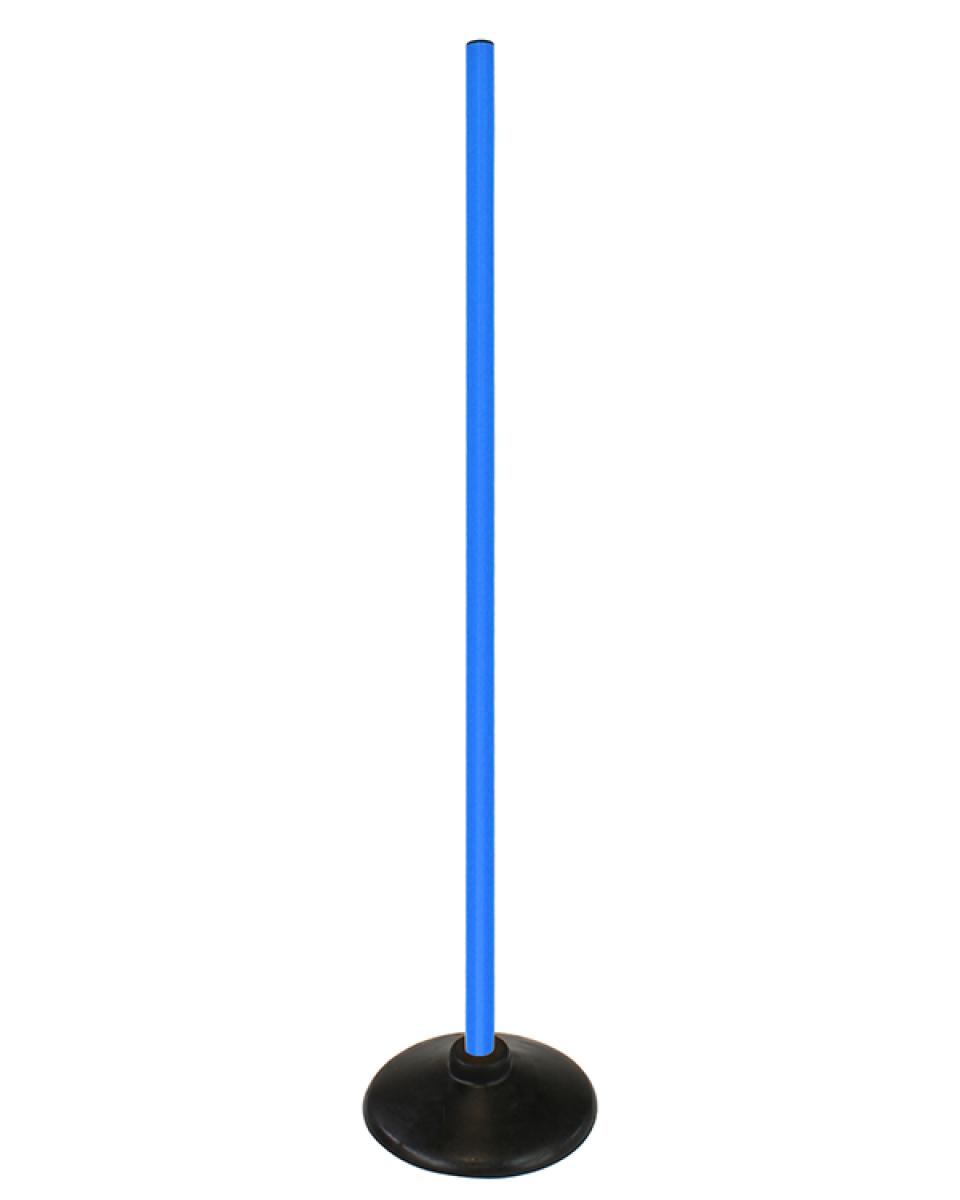 Disc foot slalom set with pole 100 cm or 180 cm, 4 colors