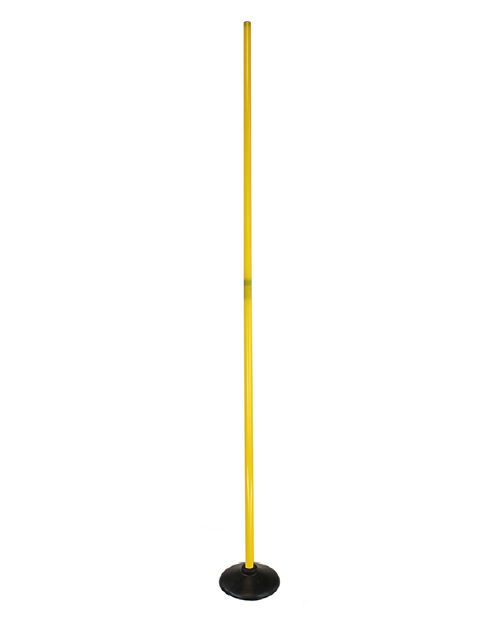 Disc foot slalom set with pole 100 cm or 180 cm, 4 colors