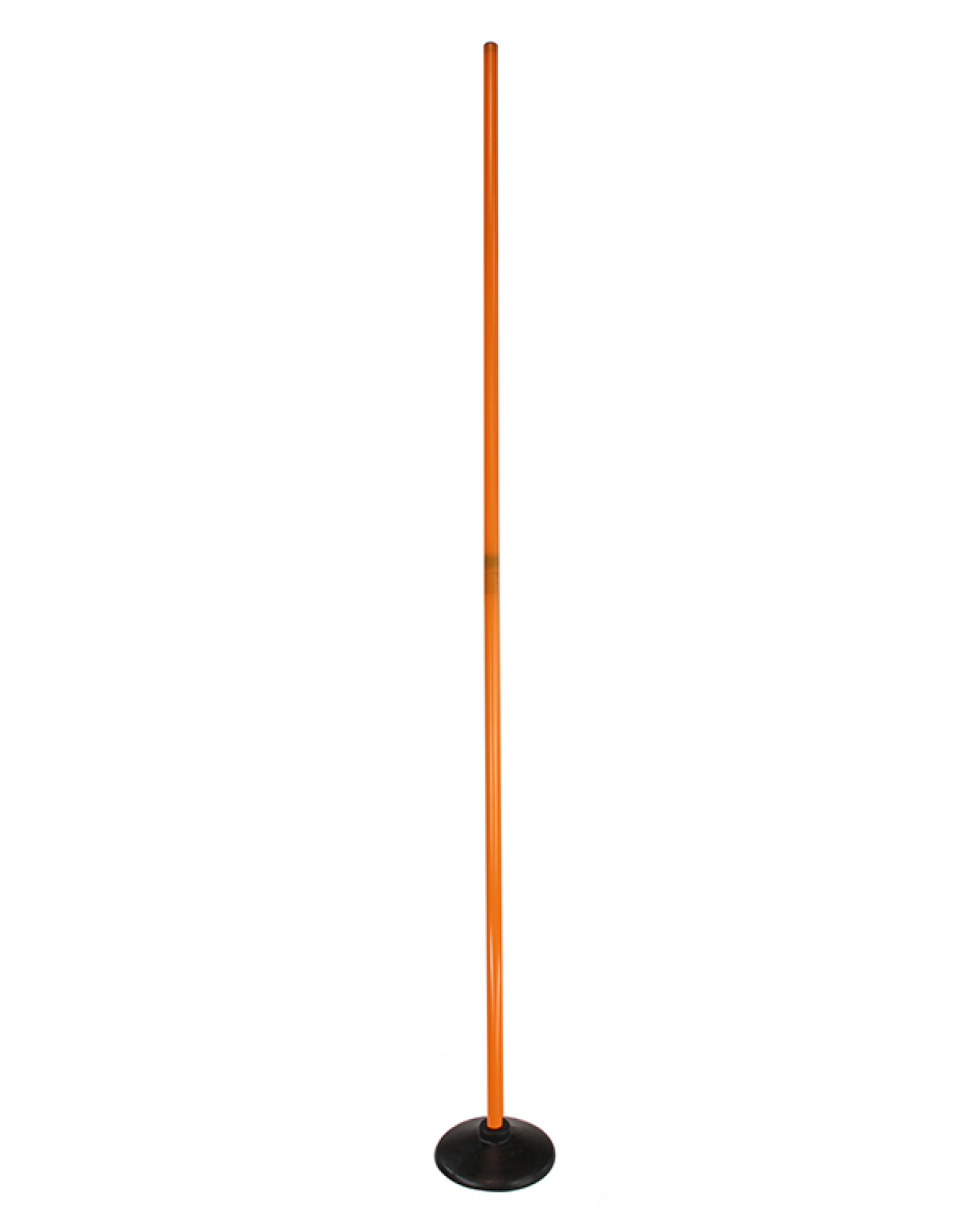 Disc foot slalom set with pole 100 cm or 180 cm, 4 colors