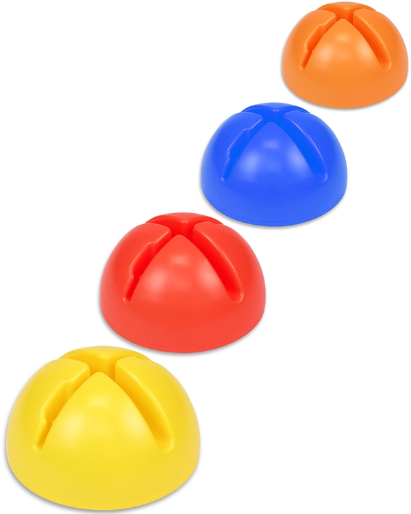 Combination X-foot made of impact-resistant plastic