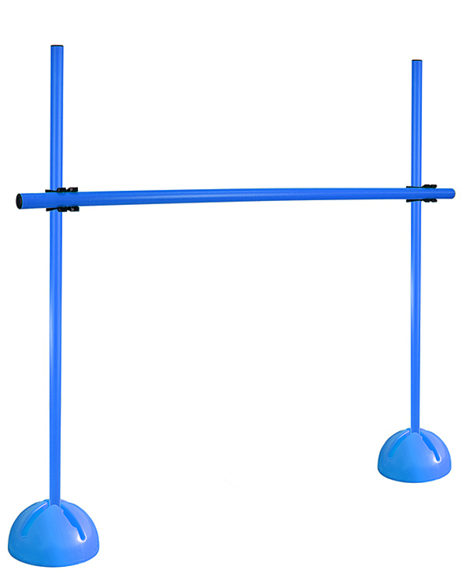 X-foot hurdle set with poles ø 25 mm, 100 cm or 180 cm high