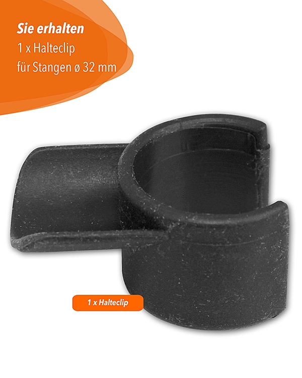 Clip für Stangen mit ø 32 mm