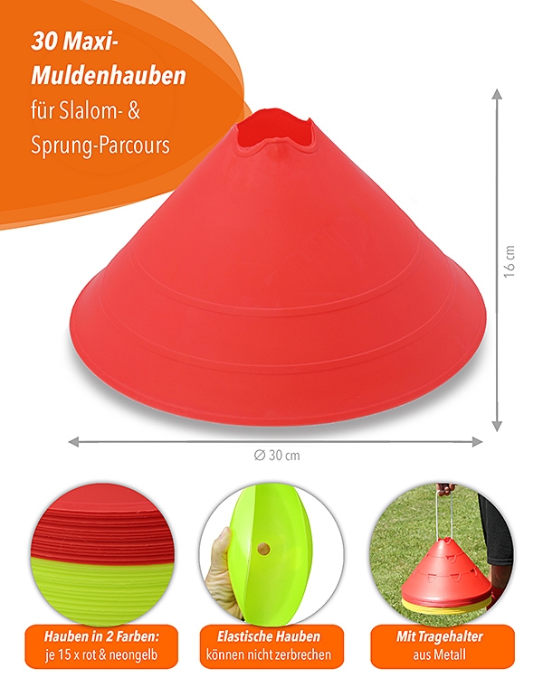 20 Maxi-Muldenhauben